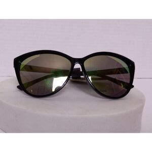 West Loop Travel Sunglasses Black with Mirrored UV Protection Lenses